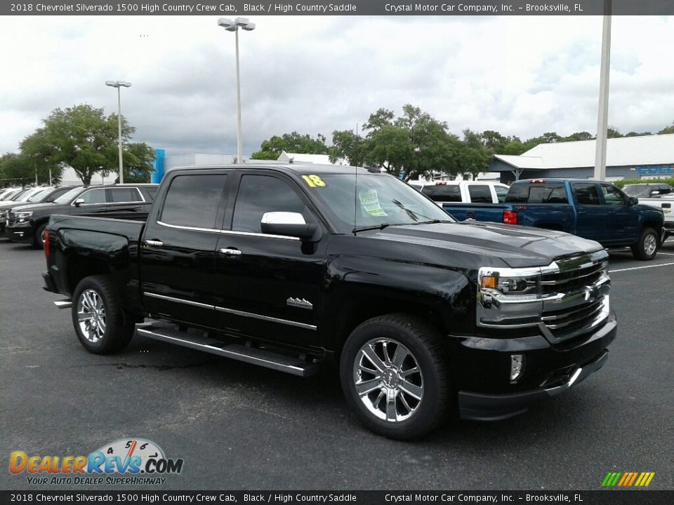 Front 3/4 View of 2018 Chevrolet Silverado 1500 High Country Crew Cab Photo #7