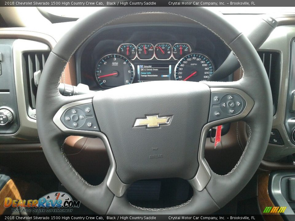 2018 Chevrolet Silverado 1500 High Country Crew Cab Steering Wheel Photo #14