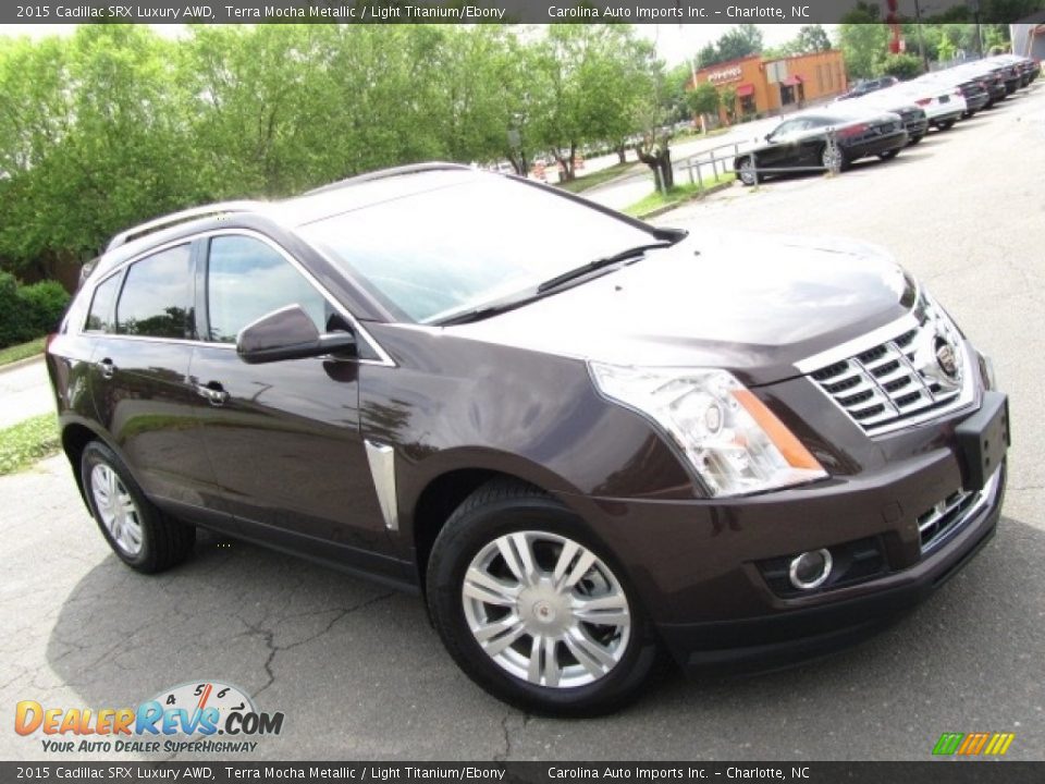 2015 Cadillac SRX Luxury AWD Terra Mocha Metallic / Light Titanium/Ebony Photo #3