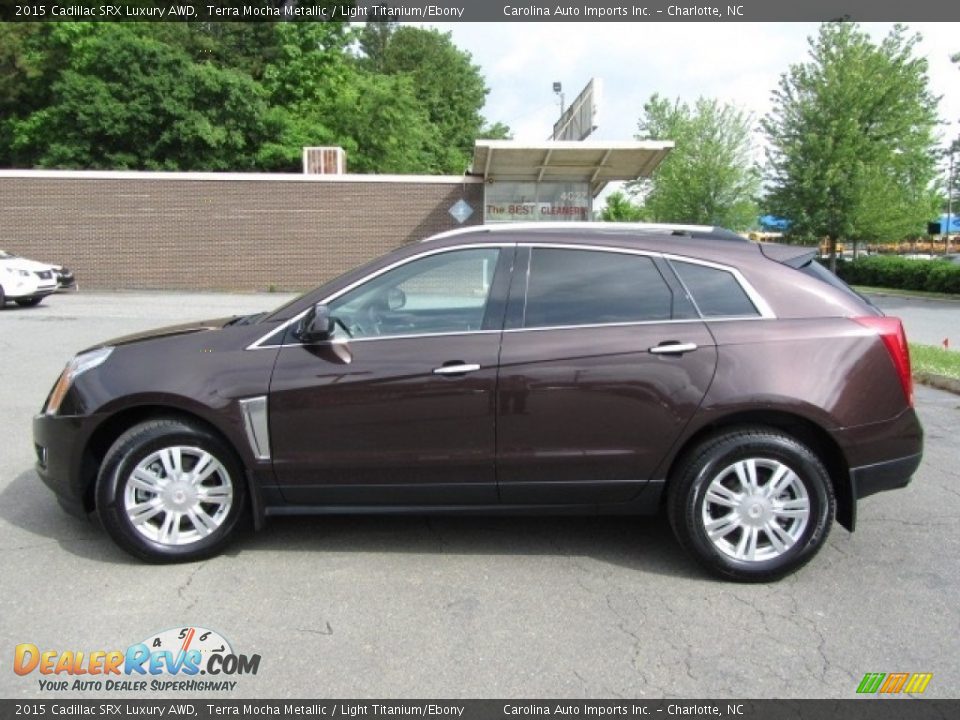 2015 Cadillac SRX Luxury AWD Terra Mocha Metallic / Light Titanium/Ebony Photo #7