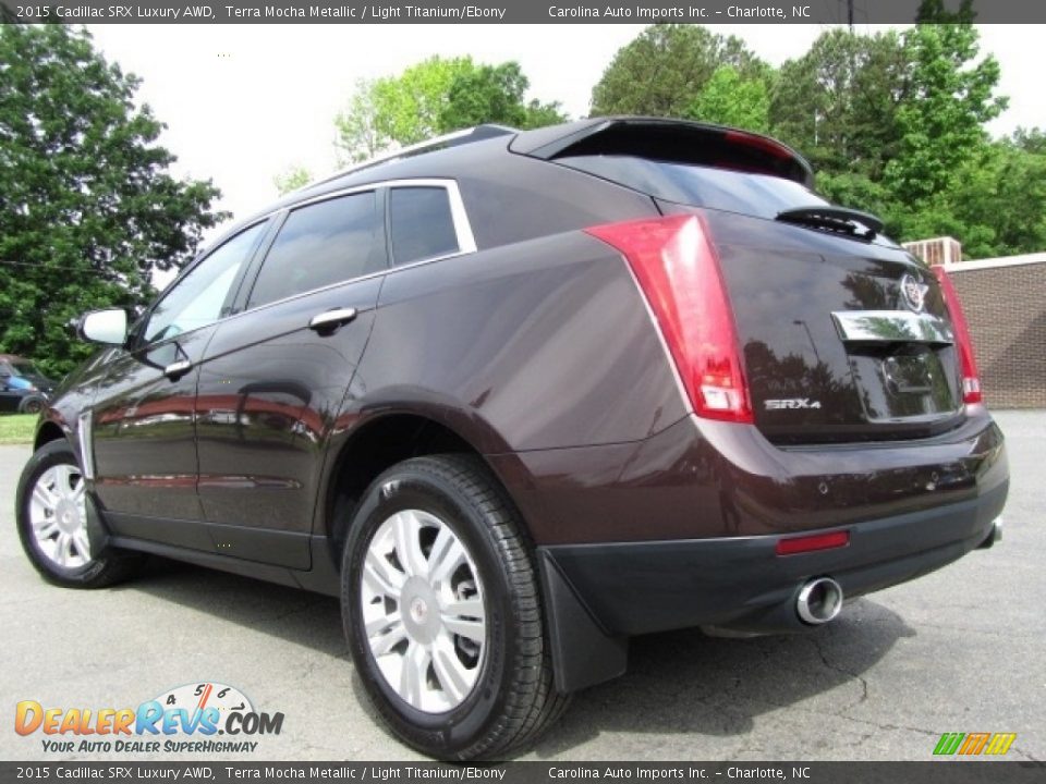 2015 Cadillac SRX Luxury AWD Terra Mocha Metallic / Light Titanium/Ebony Photo #8