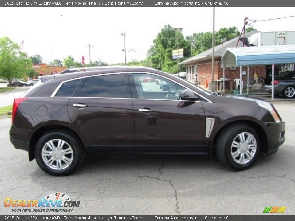 2015 Cadillac SRX Luxury AWD Terra Mocha Metallic / Light Titanium/Ebony Photo #11