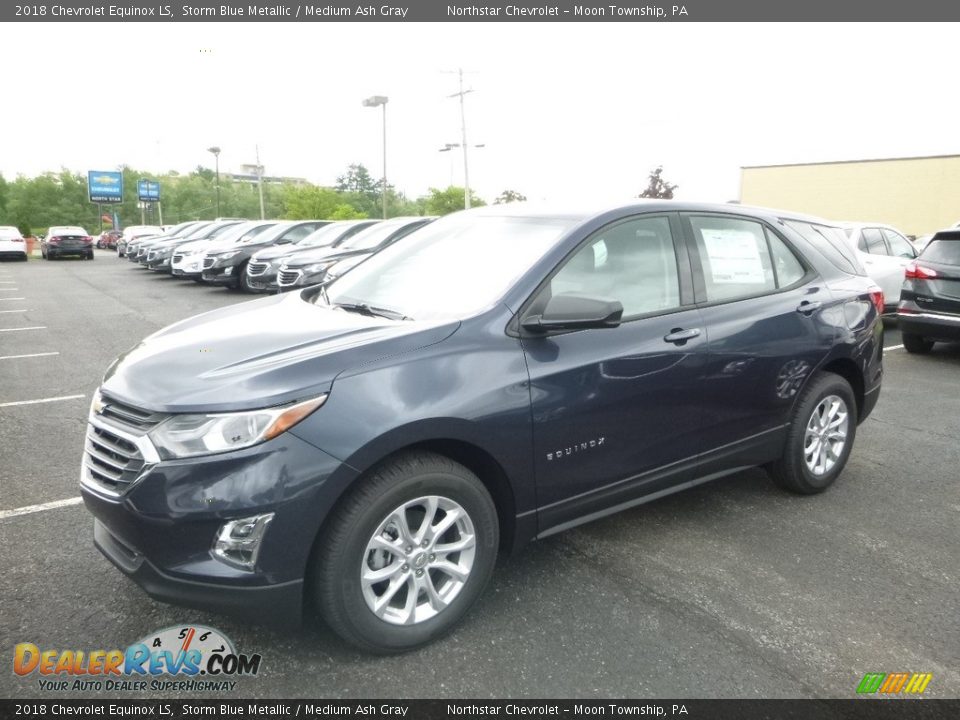 2018 Chevrolet Equinox LS Storm Blue Metallic / Medium Ash Gray Photo #1