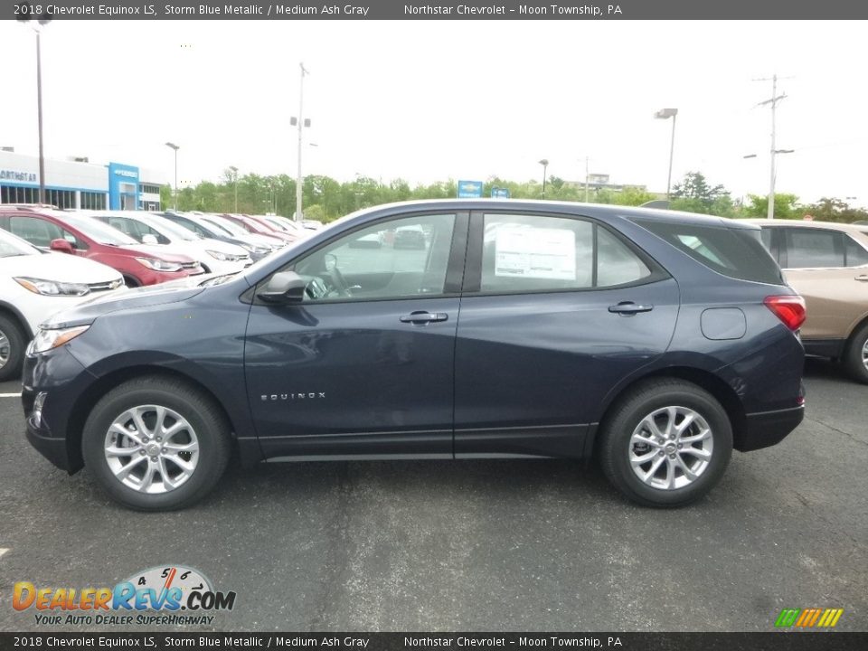 2018 Chevrolet Equinox LS Storm Blue Metallic / Medium Ash Gray Photo #2