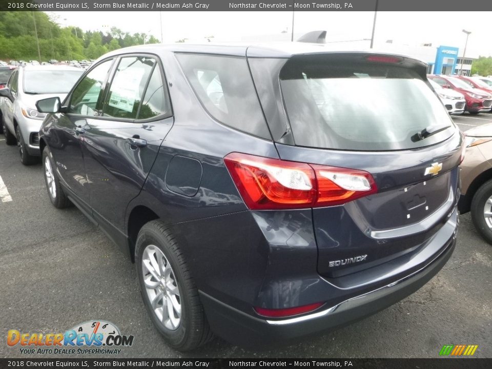 2018 Chevrolet Equinox LS Storm Blue Metallic / Medium Ash Gray Photo #3
