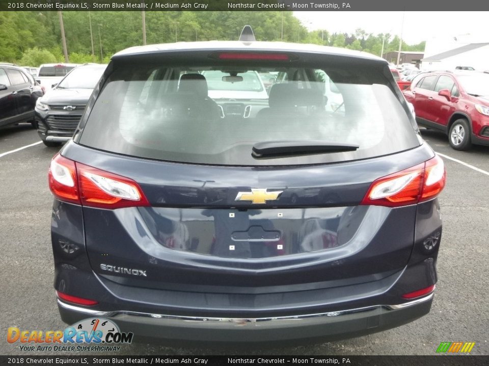 2018 Chevrolet Equinox LS Storm Blue Metallic / Medium Ash Gray Photo #4