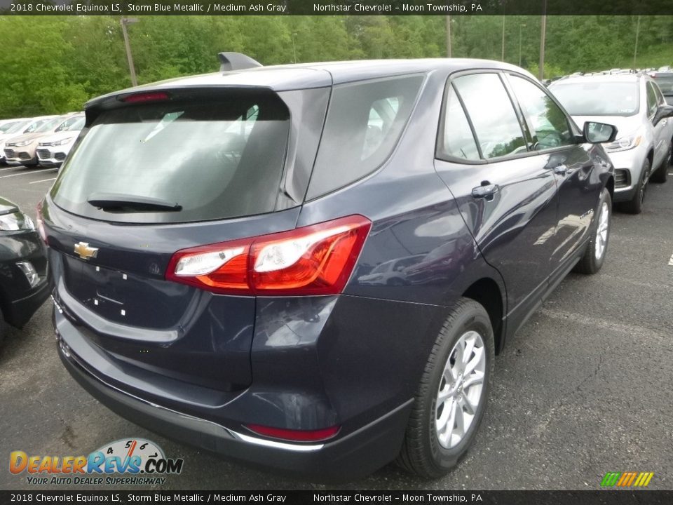 2018 Chevrolet Equinox LS Storm Blue Metallic / Medium Ash Gray Photo #5