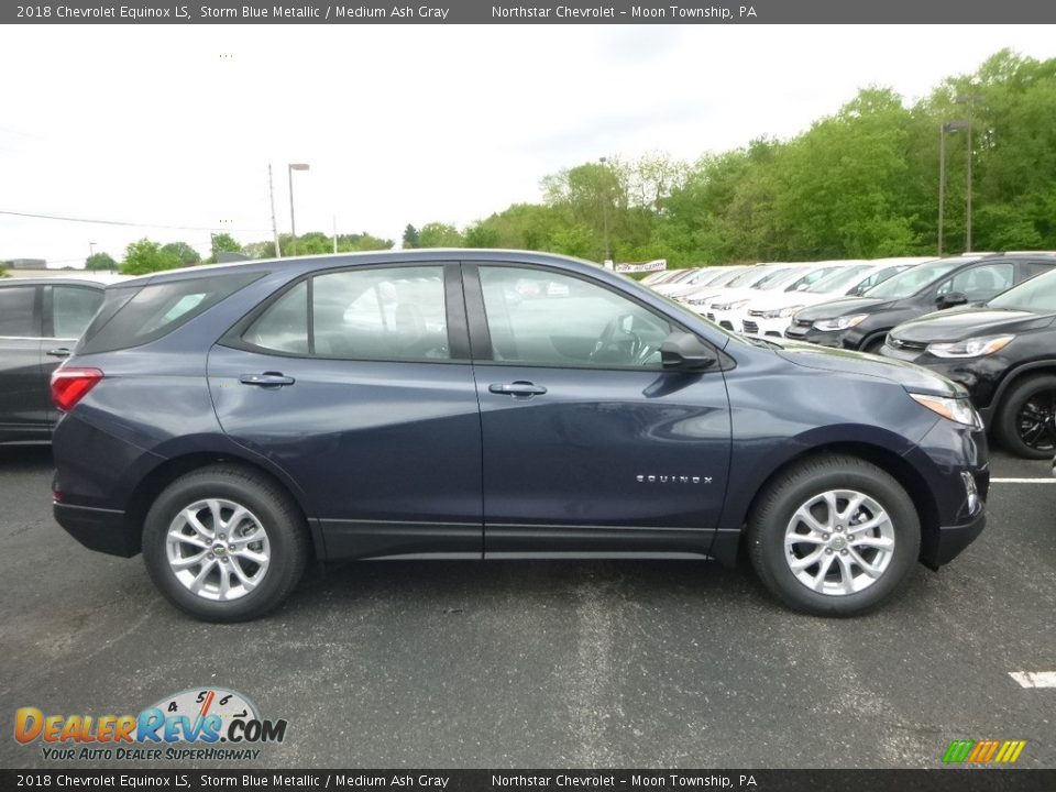 2018 Chevrolet Equinox LS Storm Blue Metallic / Medium Ash Gray Photo #6