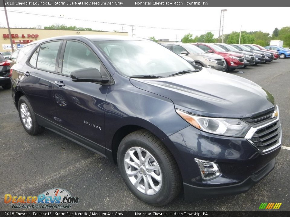 2018 Chevrolet Equinox LS Storm Blue Metallic / Medium Ash Gray Photo #7