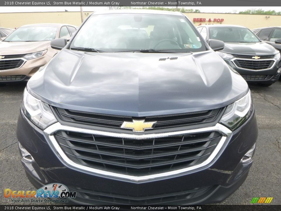 2018 Chevrolet Equinox LS Storm Blue Metallic / Medium Ash Gray Photo #8