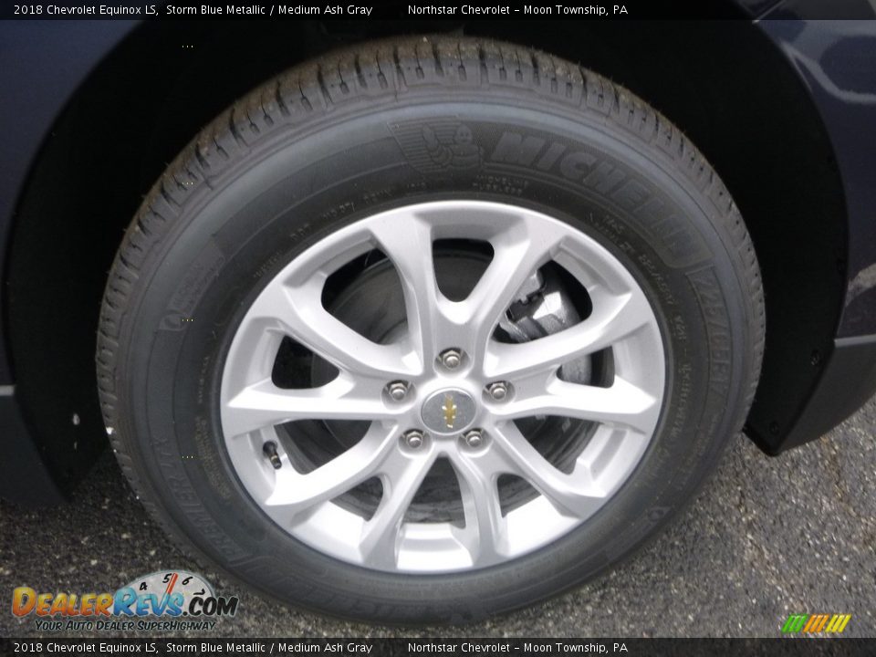 2018 Chevrolet Equinox LS Storm Blue Metallic / Medium Ash Gray Photo #9