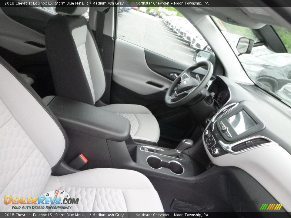 2018 Chevrolet Equinox LS Storm Blue Metallic / Medium Ash Gray Photo #10
