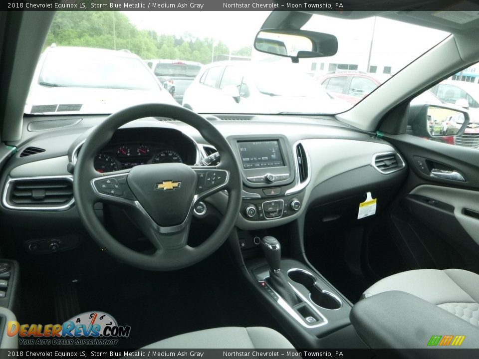 2018 Chevrolet Equinox LS Storm Blue Metallic / Medium Ash Gray Photo #13