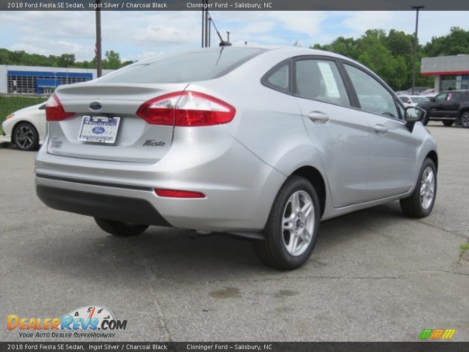 2018 Ford Fiesta SE Sedan Ingot Silver / Charcoal Black Photo #18