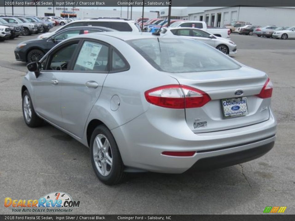 2018 Ford Fiesta SE Sedan Ingot Silver / Charcoal Black Photo #19