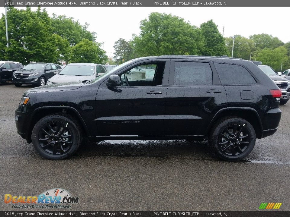 2018 Jeep Grand Cherokee Altitude 4x4 Diamond Black Crystal Pearl / Black Photo #3