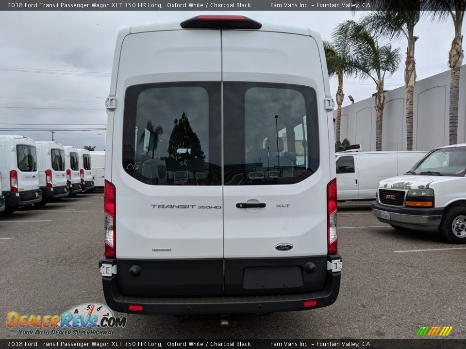 2018 Ford Transit Passenger Wagon XLT 350 HR Long Oxford White / Charcoal Black Photo #5
