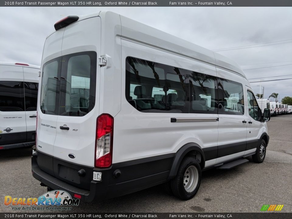 2018 Ford Transit Passenger Wagon XLT 350 HR Long Oxford White / Charcoal Black Photo #6