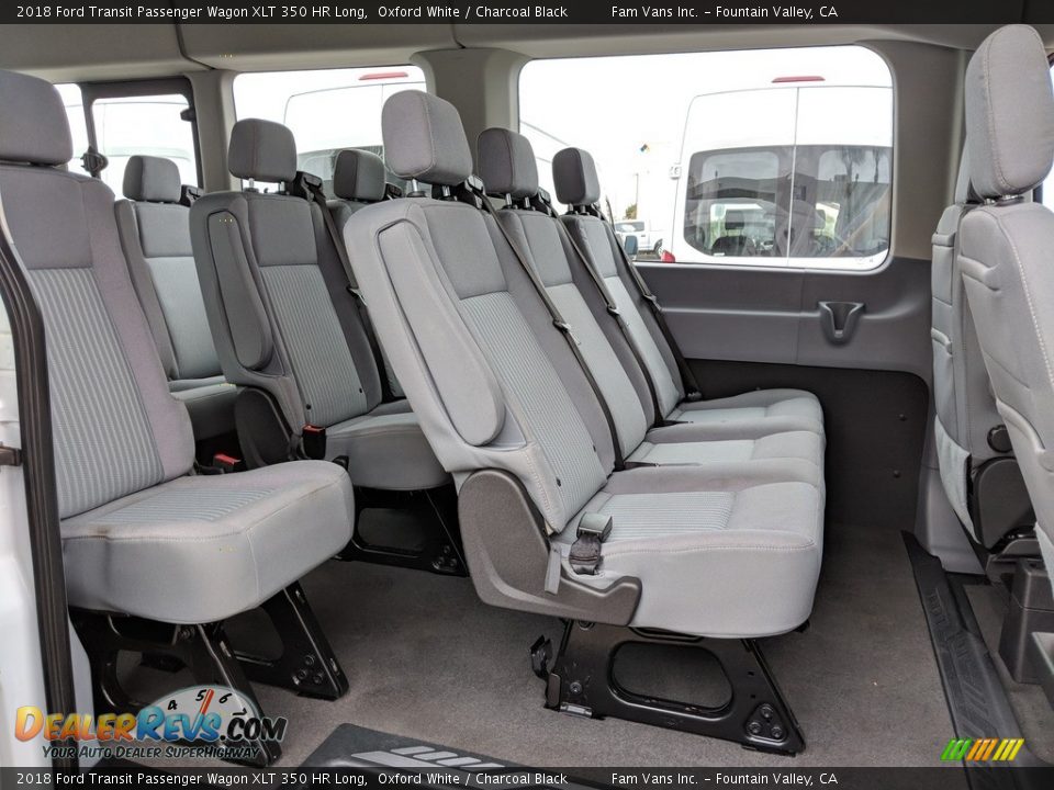 Rear Seat of 2018 Ford Transit Passenger Wagon XLT 350 HR Long Photo #7