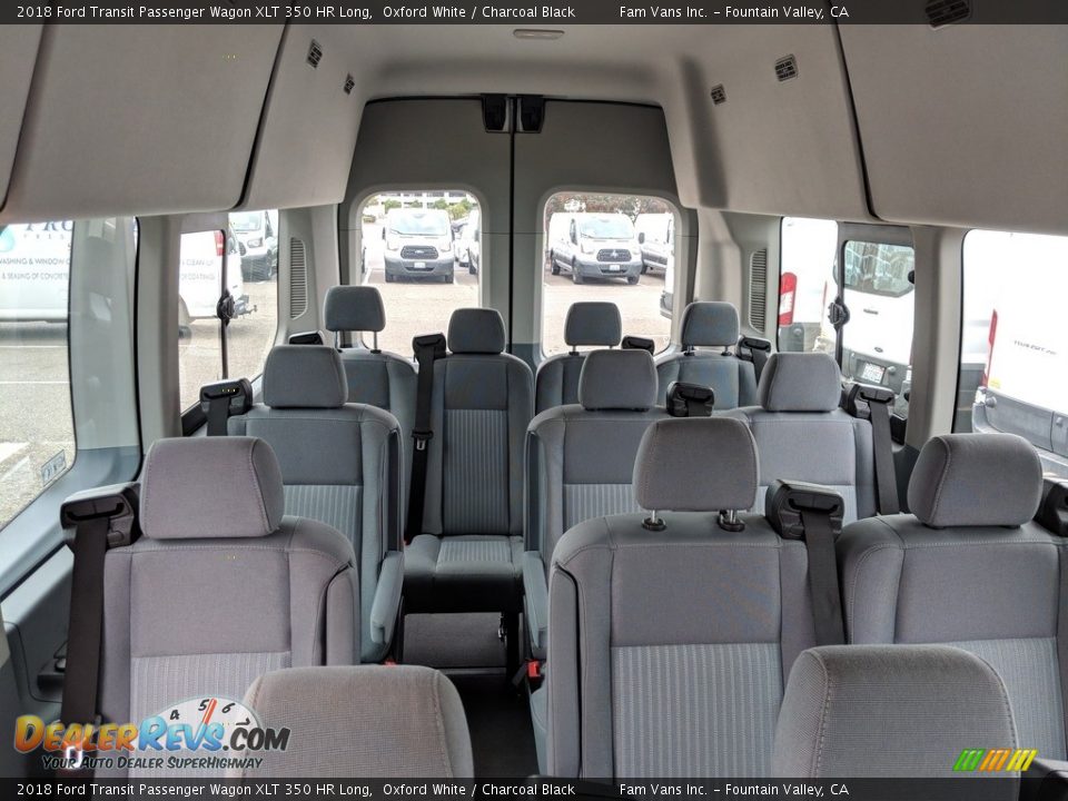 Rear Seat of 2018 Ford Transit Passenger Wagon XLT 350 HR Long Photo #8