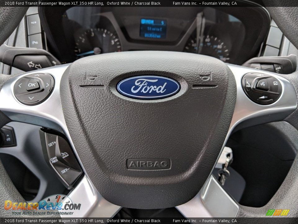 2018 Ford Transit Passenger Wagon XLT 350 HR Long Steering Wheel Photo #13