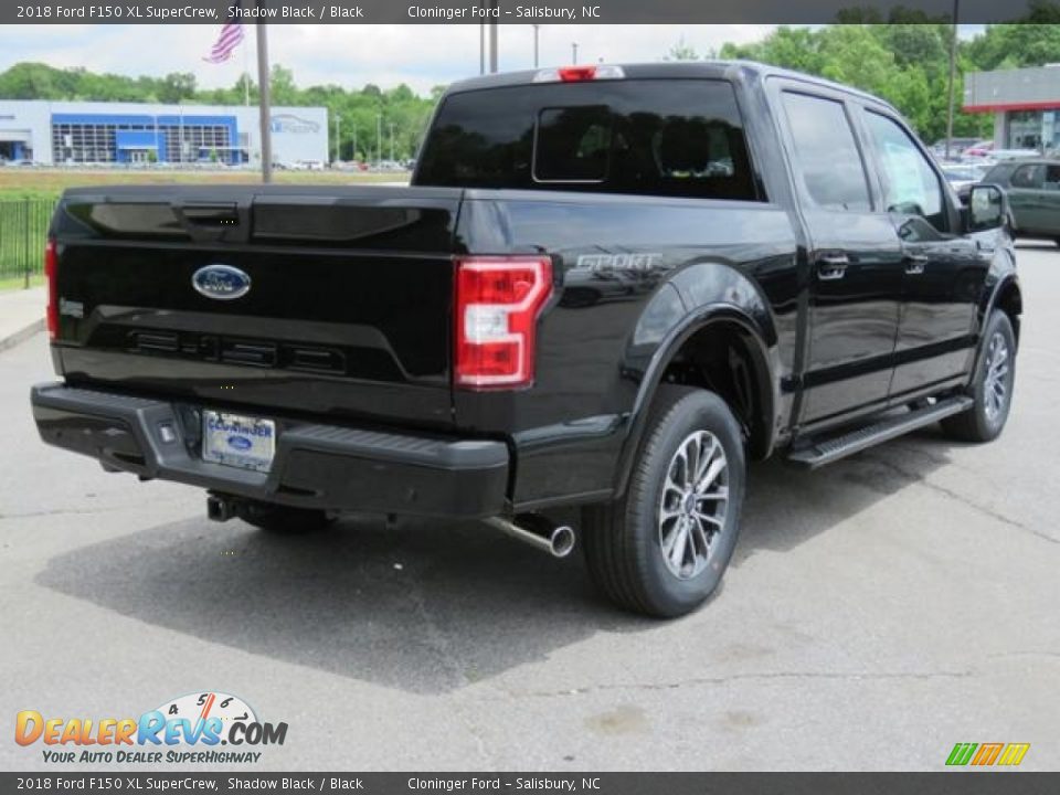 2018 Ford F150 XL SuperCrew Shadow Black / Black Photo #22