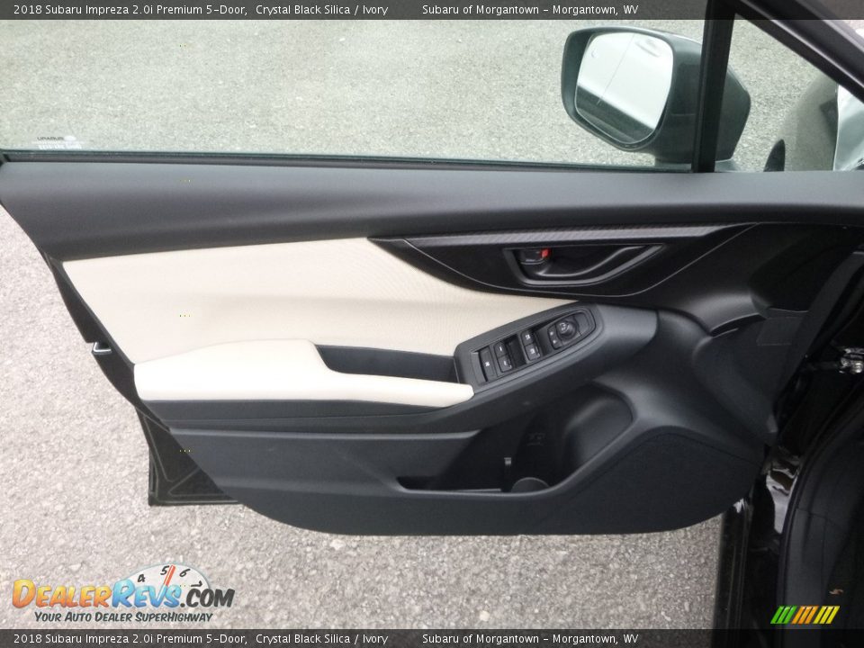 2018 Subaru Impreza 2.0i Premium 5-Door Crystal Black Silica / Ivory Photo #13