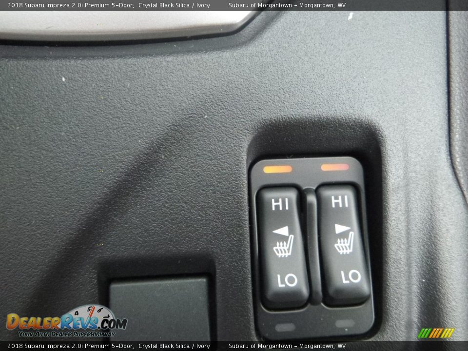 2018 Subaru Impreza 2.0i Premium 5-Door Crystal Black Silica / Ivory Photo #17