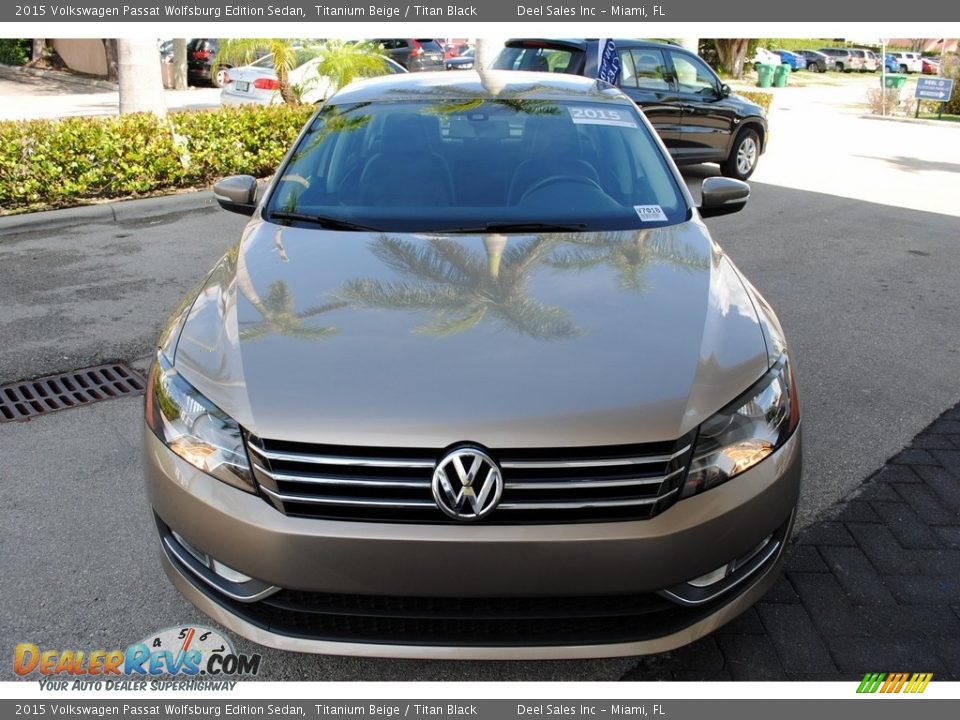 2015 Volkswagen Passat Wolfsburg Edition Sedan Titanium Beige / Titan Black Photo #3