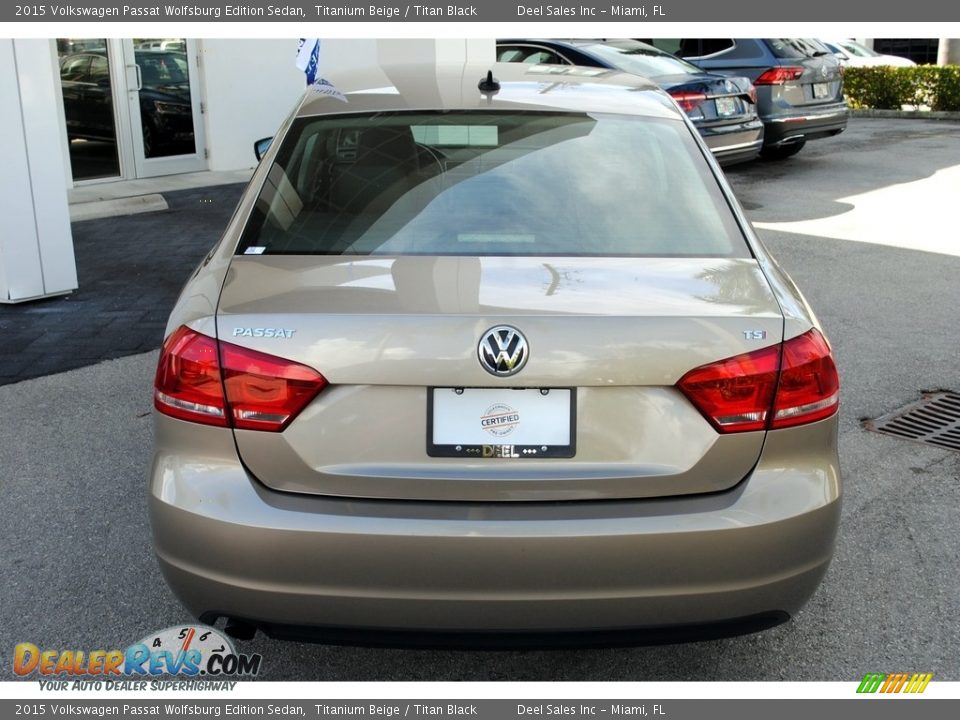 2015 Volkswagen Passat Wolfsburg Edition Sedan Titanium Beige / Titan Black Photo #8