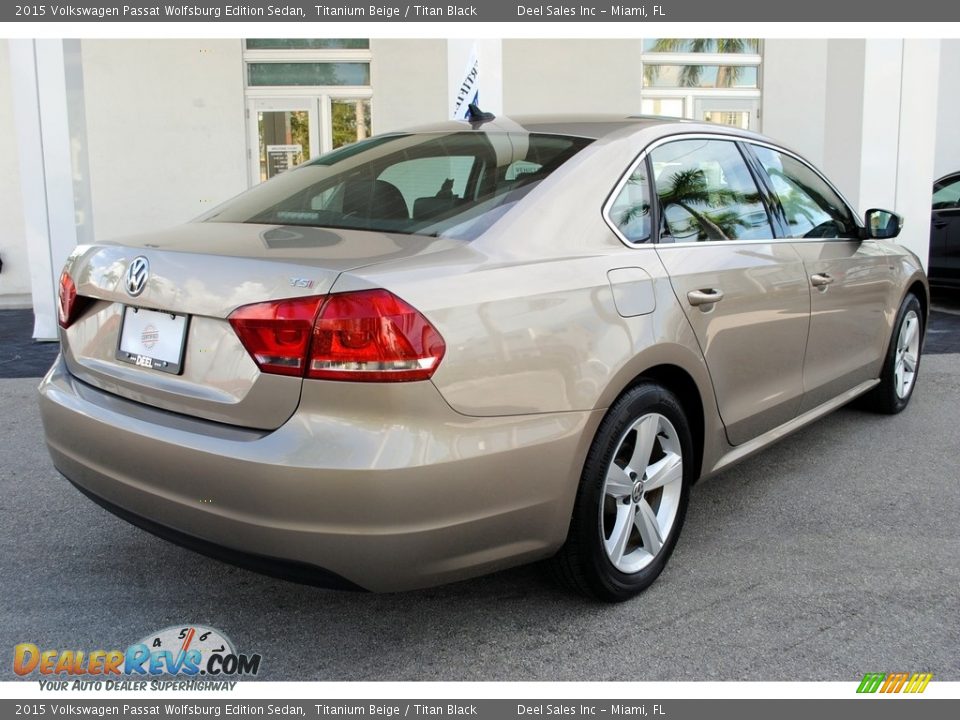 2015 Volkswagen Passat Wolfsburg Edition Sedan Titanium Beige / Titan Black Photo #10