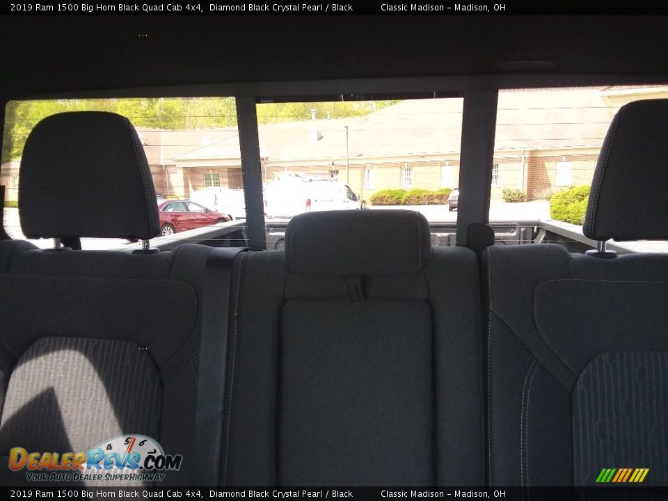 2019 Ram 1500 Big Horn Black Quad Cab 4x4 Diamond Black Crystal Pearl / Black Photo #10