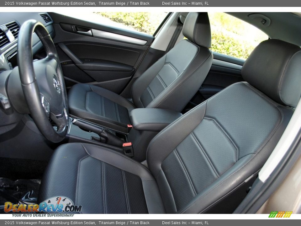 2015 Volkswagen Passat Wolfsburg Edition Sedan Titanium Beige / Titan Black Photo #14
