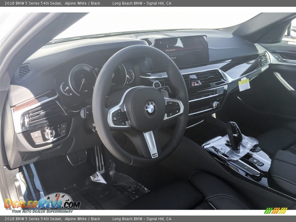 2018 BMW 5 Series 540i Sedan Alpine White / Black Photo #5