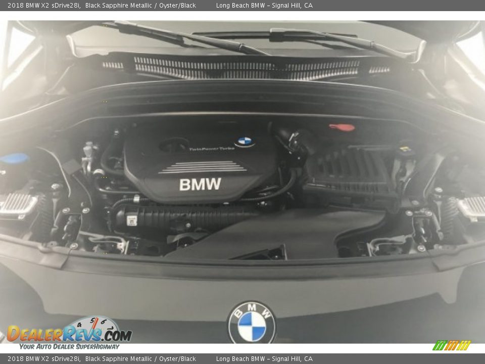 2018 BMW X2 sDrive28i Black Sapphire Metallic / Oyster/Black Photo #8