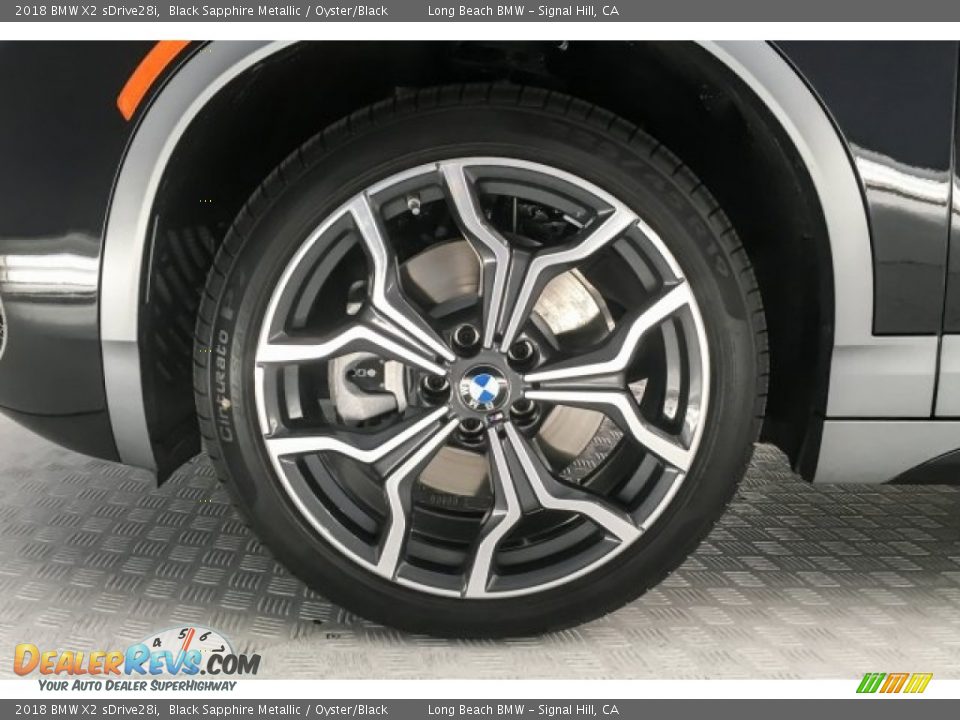 2018 BMW X2 sDrive28i Black Sapphire Metallic / Oyster/Black Photo #9
