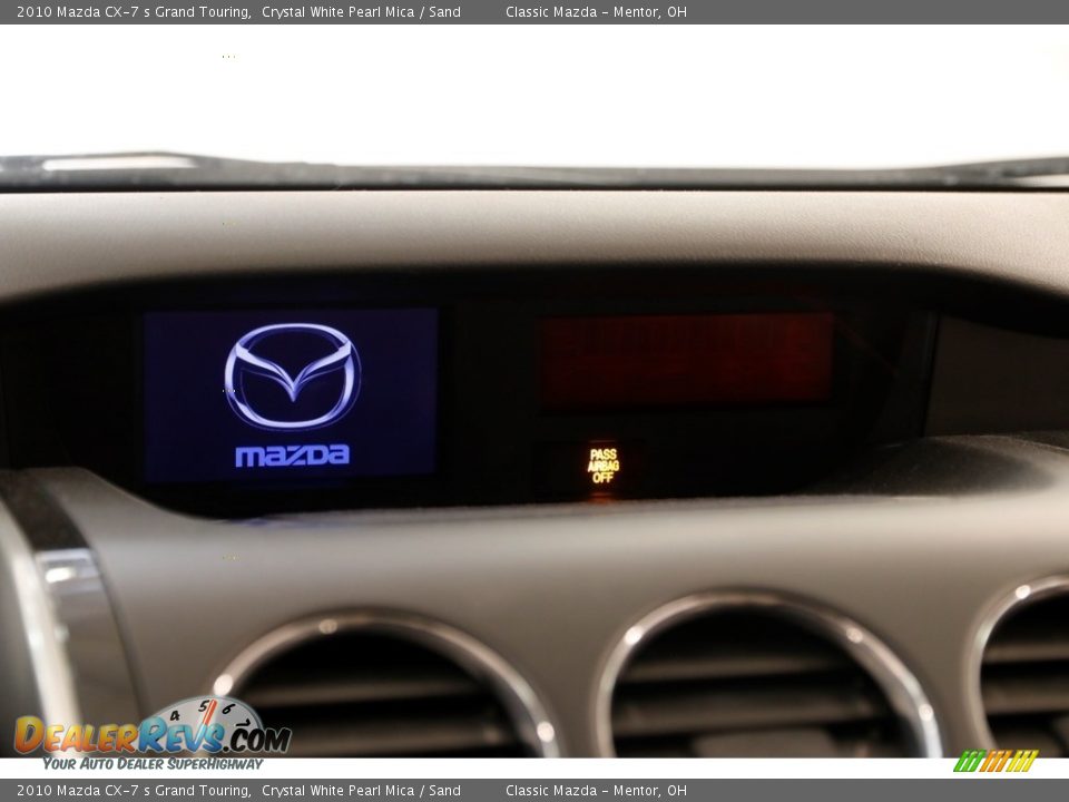 2010 Mazda CX-7 s Grand Touring Crystal White Pearl Mica / Sand Photo #8