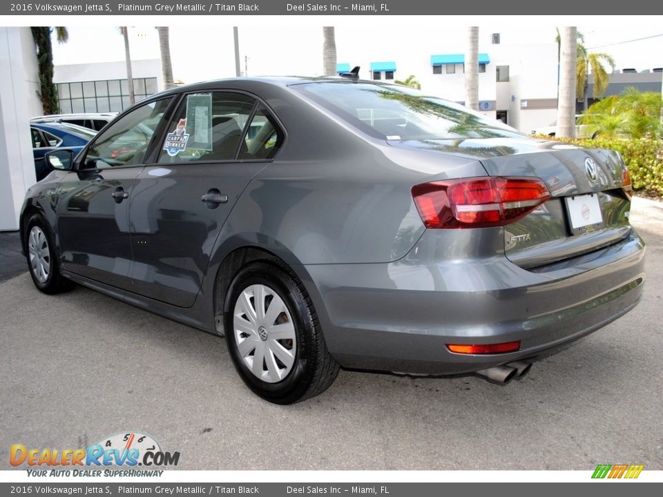 2016 Volkswagen Jetta S Platinum Grey Metallic / Titan Black Photo #7