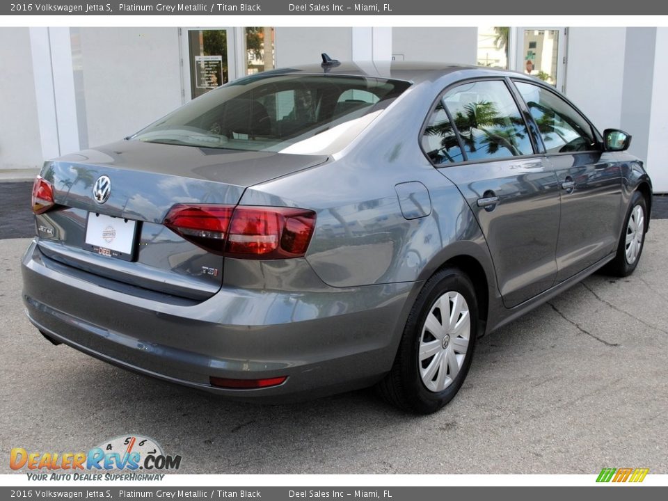 2016 Volkswagen Jetta S Platinum Grey Metallic / Titan Black Photo #10