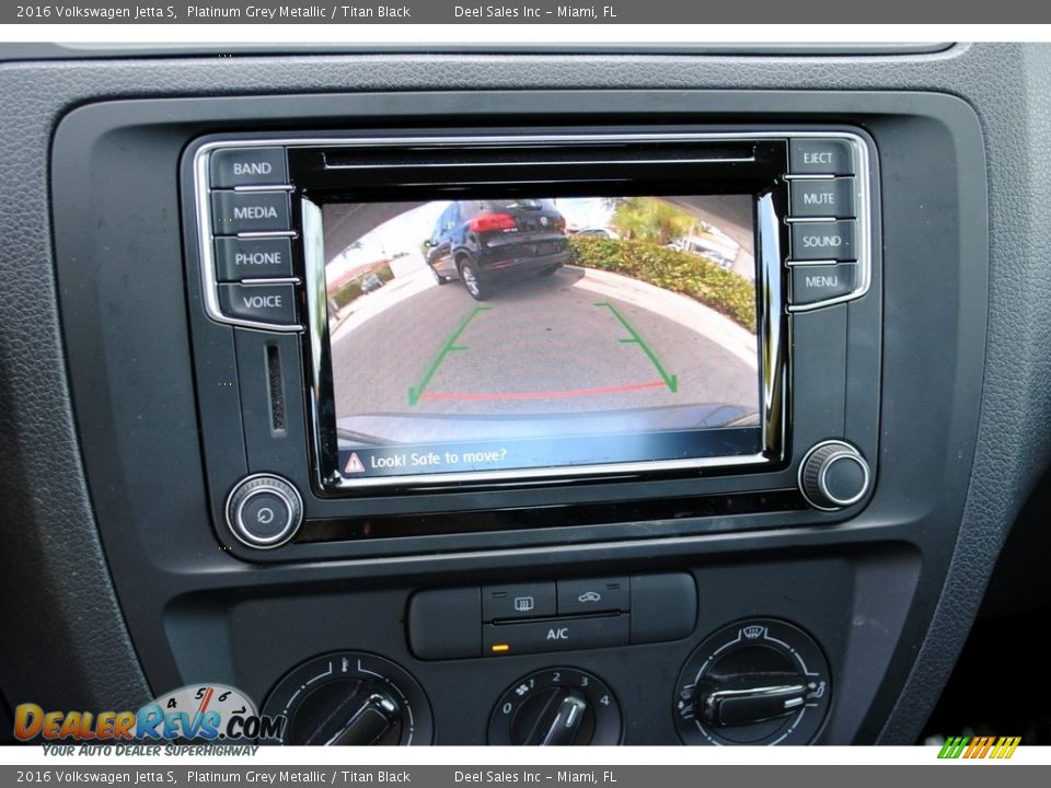 2016 Volkswagen Jetta S Platinum Grey Metallic / Titan Black Photo #16