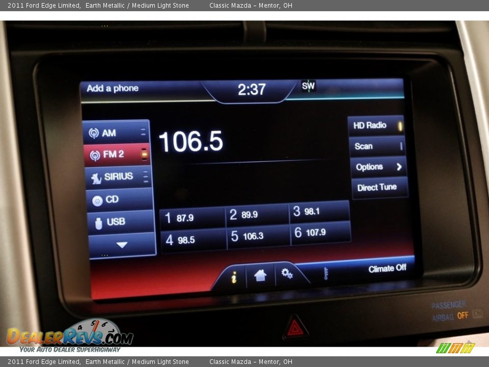 2011 Ford Edge Limited Earth Metallic / Medium Light Stone Photo #12