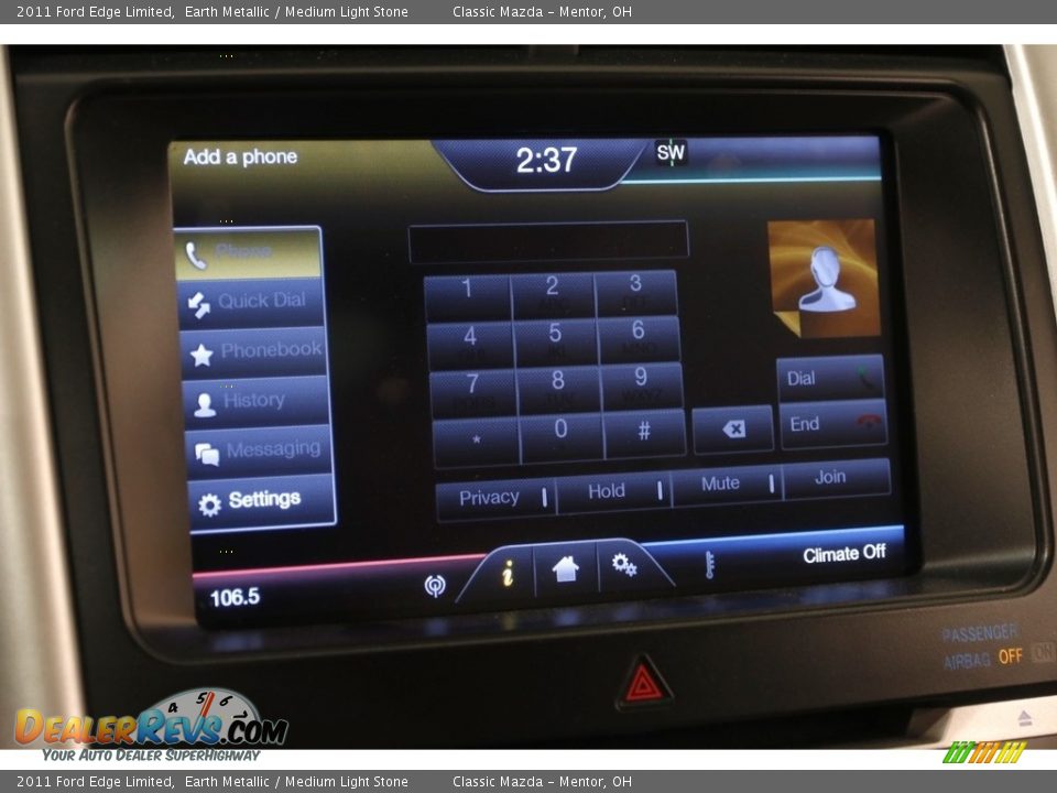 2011 Ford Edge Limited Earth Metallic / Medium Light Stone Photo #13