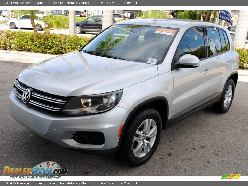 2014 Volkswagen Tiguan S Reflex Silver Metallic / Black Photo #4