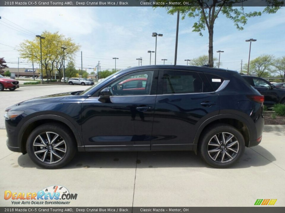 2018 Mazda CX-5 Grand Touring AWD Deep Crystal Blue Mica / Black Photo #2