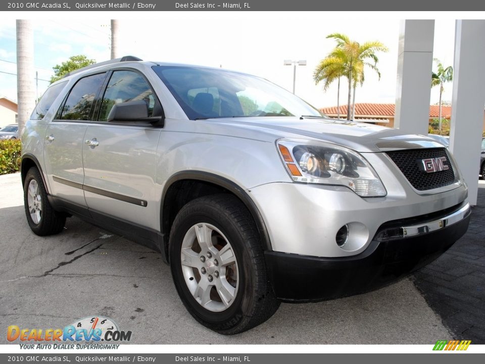 2010 GMC Acadia SL Quicksilver Metallic / Ebony Photo #2