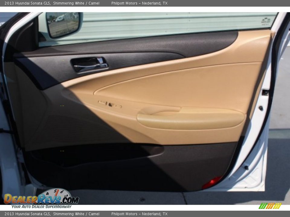 2013 Hyundai Sonata GLS Shimmering White / Camel Photo #30