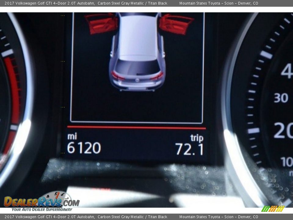 2017 Volkswagen Golf GTI 4-Door 2.0T Autobahn Carbon Steel Gray Metallic / Titan Black Photo #12