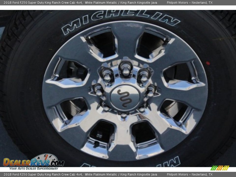 2018 Ford F250 Super Duty King Ranch Crew Cab 4x4 White Platinum Metallic / King Ranch Kingsville Java Photo #10
