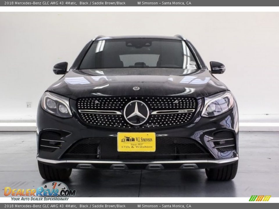 2018 Mercedes-Benz GLC AMG 43 4Matic Black / Saddle Brown/Black Photo #2