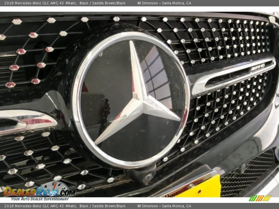 2018 Mercedes-Benz GLC AMG 43 4Matic Black / Saddle Brown/Black Photo #17